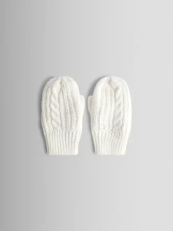 JoJo Maman Bébé White Mittens