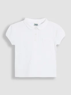 JoJo Maman Bébé White 3-Pack Polo Shirts