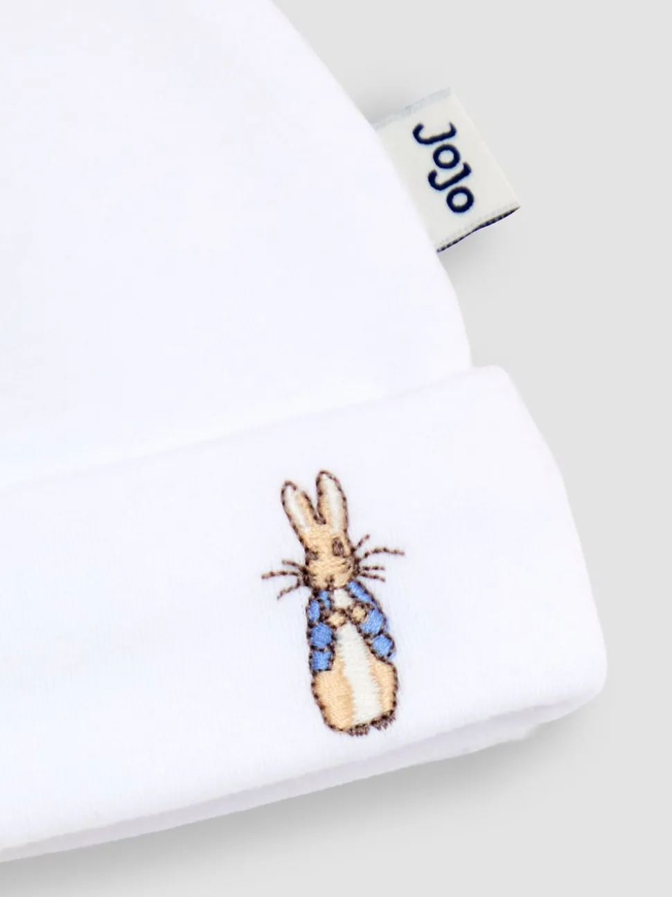 JoJo Maman Bébé White Peter Rabbit™ Baby Hat