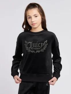 Juicy Couture Black Crew Neck Sweatshirt