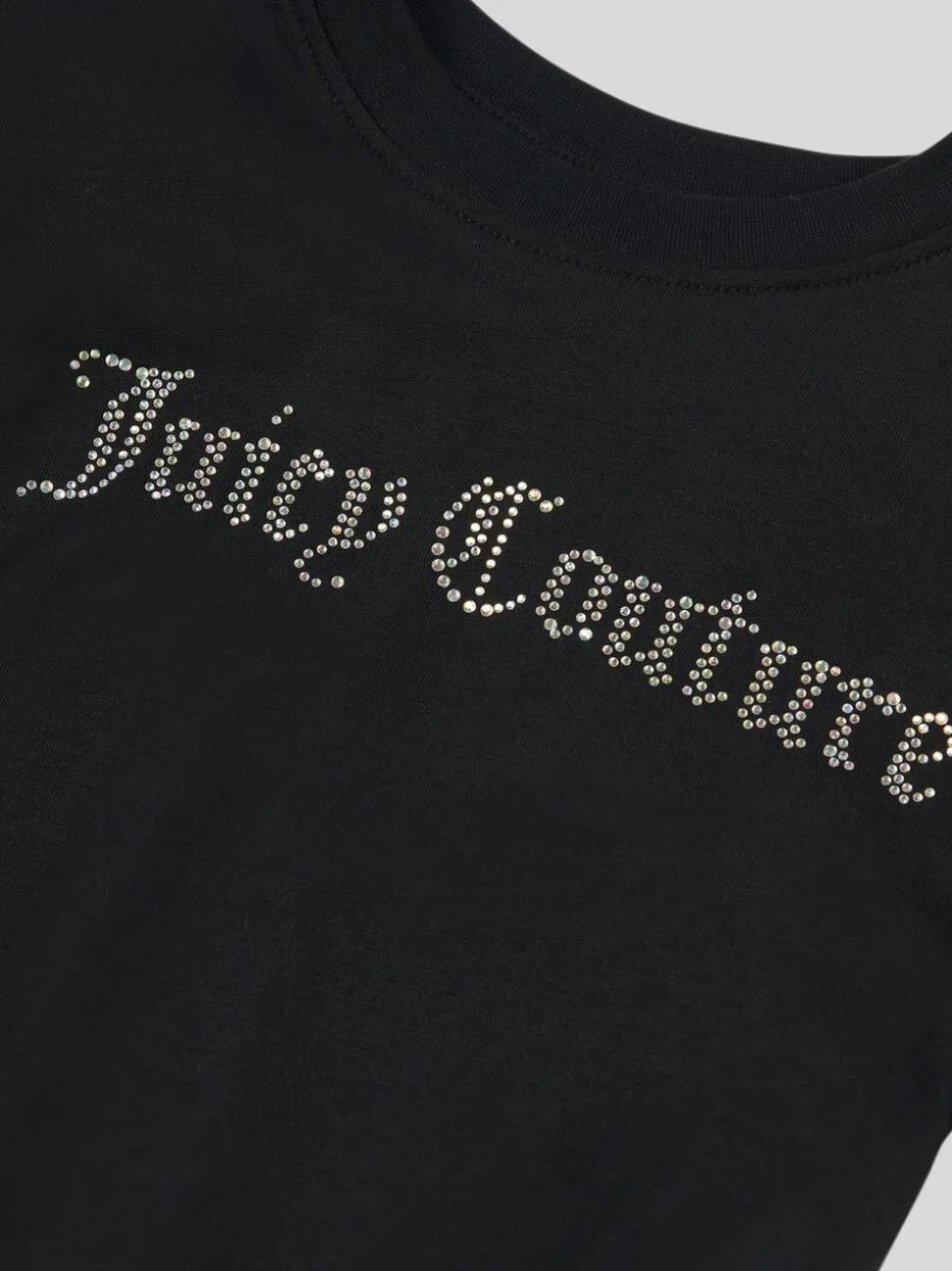 Juicy Couture Black Diamante Ringer T-Shirt