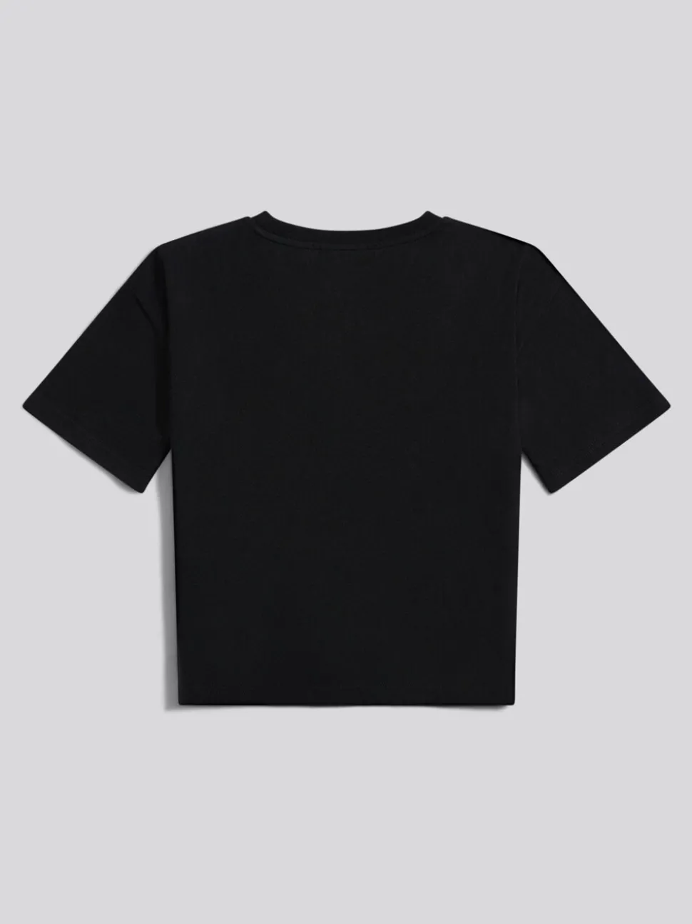 Juicy Couture Black Diamante Trim Neck Boxy T-Shirt