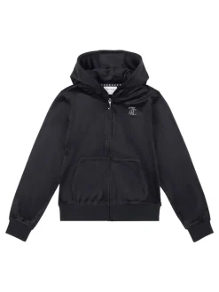 Juicy Couture Black Diamanté Zip Through Hoodie