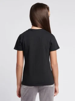 Juicy Couture Black Fitted Diamante T-Shirt