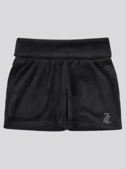 Juicy Couture Black Fold Over Waist Shorts