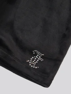 Juicy Couture Black Fold Over Waist Shorts