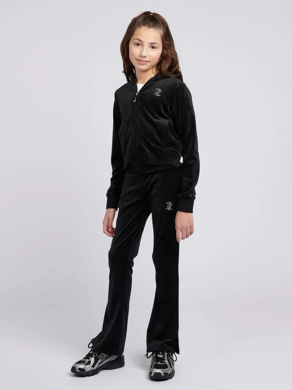 Juicy Couture Black Fold Over Waist Joggers