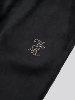 Juicy Couture Black Fold Over Waist Joggers