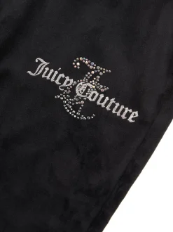 Juicy Couture Black Slim Diamante Hoodie & Tracksuit Set