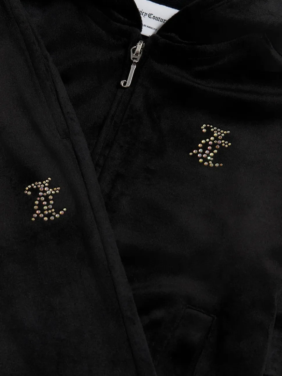 Juicy Couture Black Zip Through Hoodie and Relaxed Joggers Set