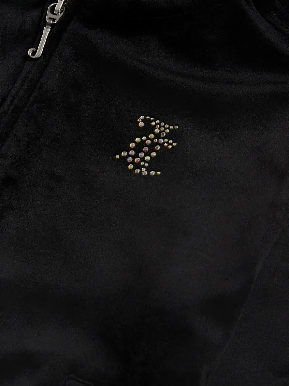 Juicy Couture Black Zip Through Hoodie and Relaxed Joggers Set