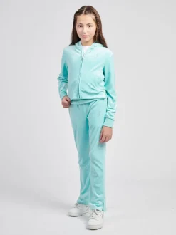 Juicy Couture Blue Fold Over Waist Joggers