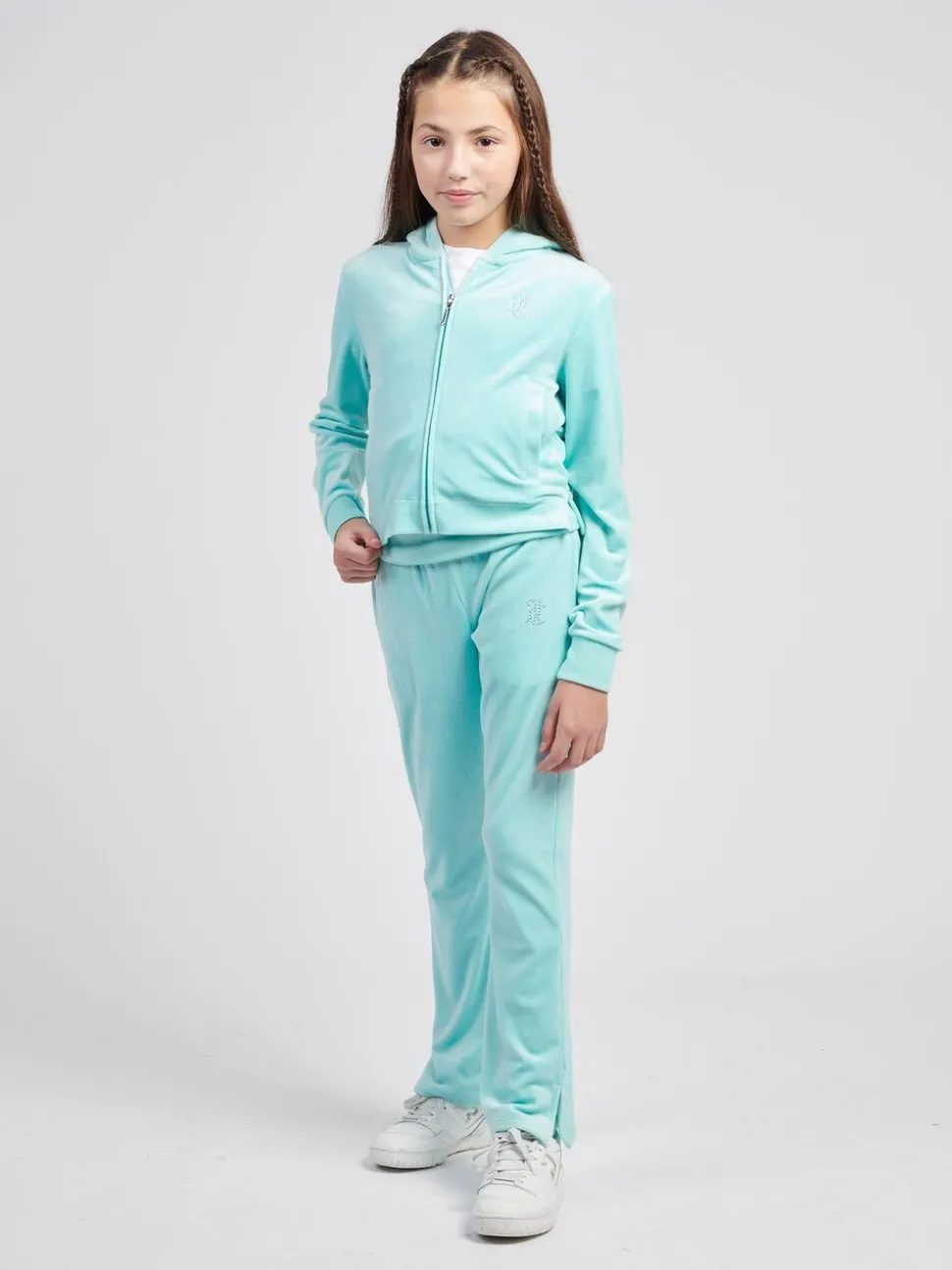 Juicy Couture Blue Fold Over Waist Joggers