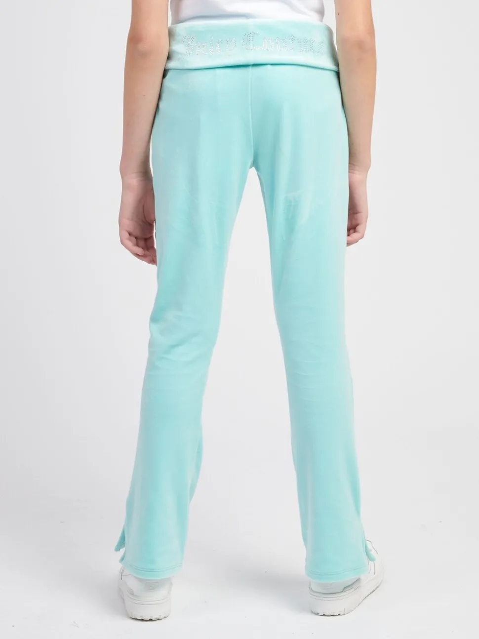Juicy Couture Blue Fold Over Waist Joggers