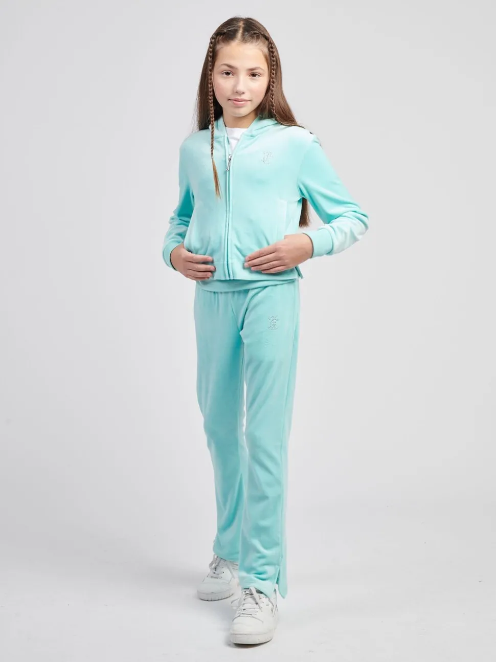 Juicy Couture Blue Fold Over Waist Joggers
