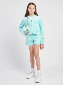 Juicy Couture Blue Fold Over Waist Shorts