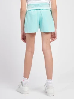 Juicy Couture Blue Fold Over Waist Shorts