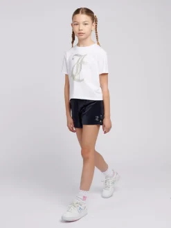 Juicy Couture Blue Girls Boxy T-Shirt & Velour Shorts Set