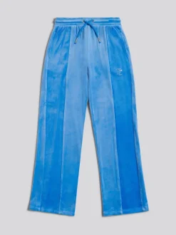 Juicy Couture Blue Juicy Cord Panelled Straight Leg Joggers