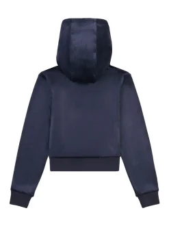 Juicy Couture Blue Mini Diamante Zip Hoodie