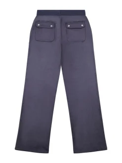 Juicy Couture Blue Mini Girls Diamante Wide Leg Joggers