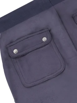 Juicy Couture Blue Mini Girls Diamante Wide Leg Joggers