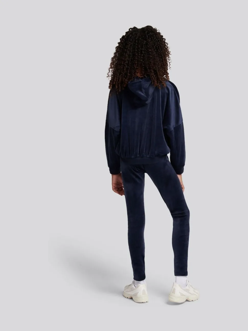 Juicy Couture Blue Relaxed Over-The-Head Hood & Velour Leggings Set
