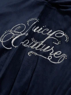 Juicy Couture Blue Relaxed Over-The-Head Hood & Velour Leggings Set