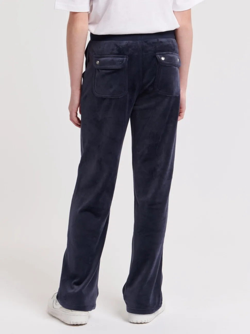 Juicy Couture Blue Tonal Wide Leg Trousers