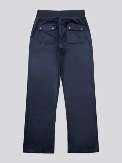 Juicy Couture Blue Tonal Wide Leg Trousers