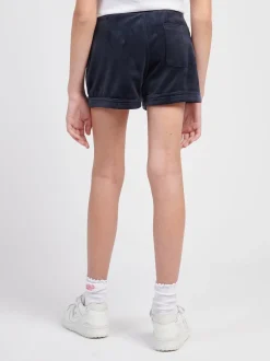 Juicy Couture Blue Velour Fold Up Shorts