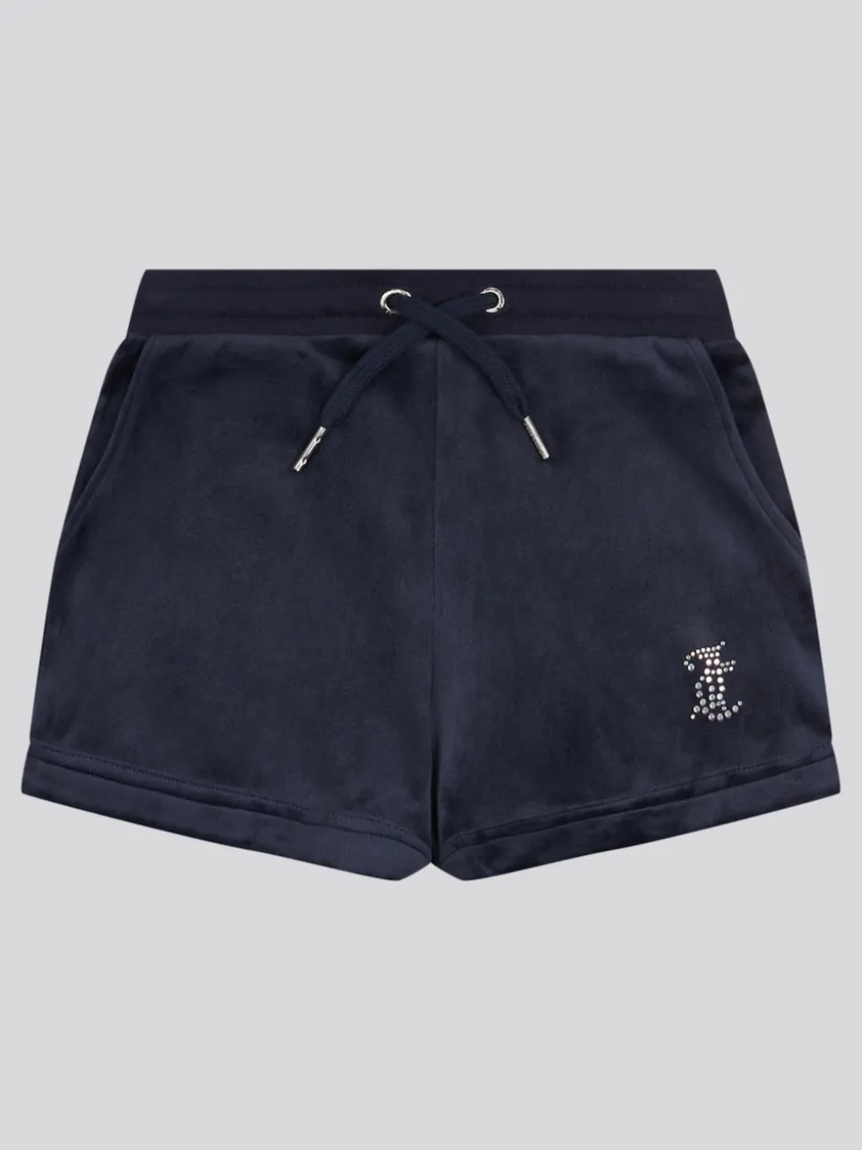 Juicy Couture Blue Velour Fold Up Shorts
