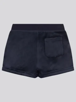 Juicy Couture Blue Velour Fold Up Shorts