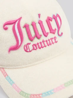 Juicy Couture Cream Girls Rainbow Towelling Cap
