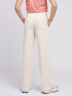 Juicy Couture Cream Girls Velour Straight Leg Joggers