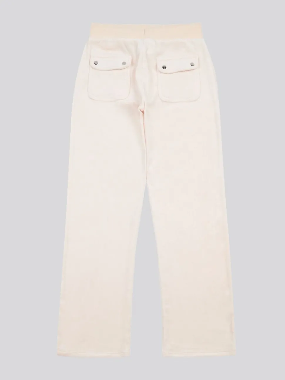 Juicy Couture Cream Tonal Wide Leg Trousers