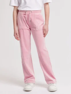 Juicy Couture Dark Pink Tonal Wide Leg Trousers