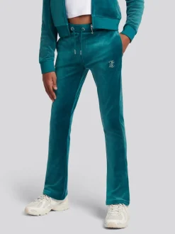 Juicy Couture Green Diamante Bootcut Joggers