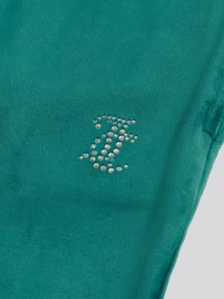 Juicy Couture Green Diamante Bootcut Joggers
