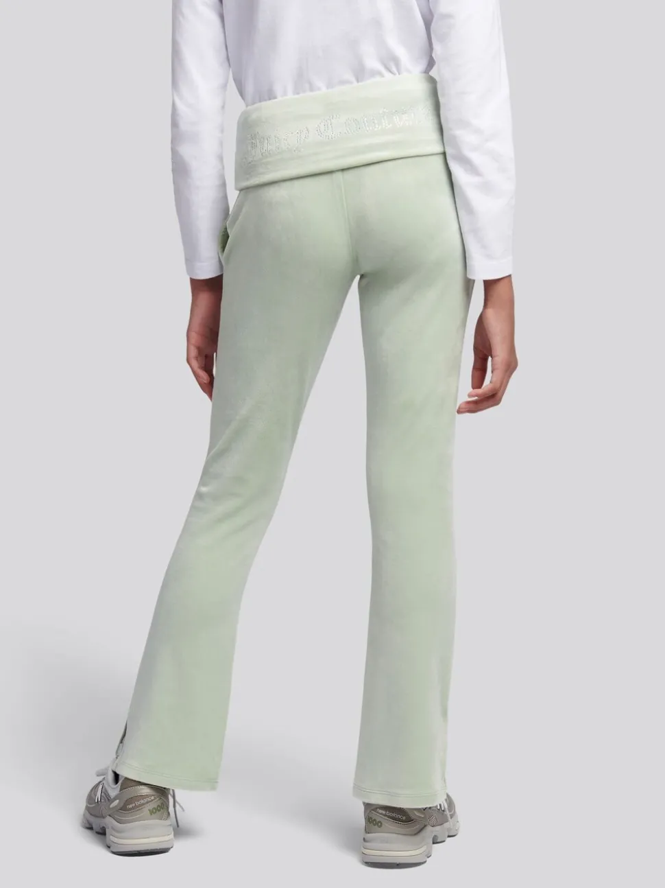 Juicy Couture Green Juicy Fold Over Waist Joggers