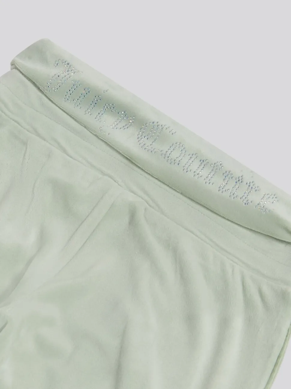 Juicy Couture Green Juicy Fold Over Waist Joggers