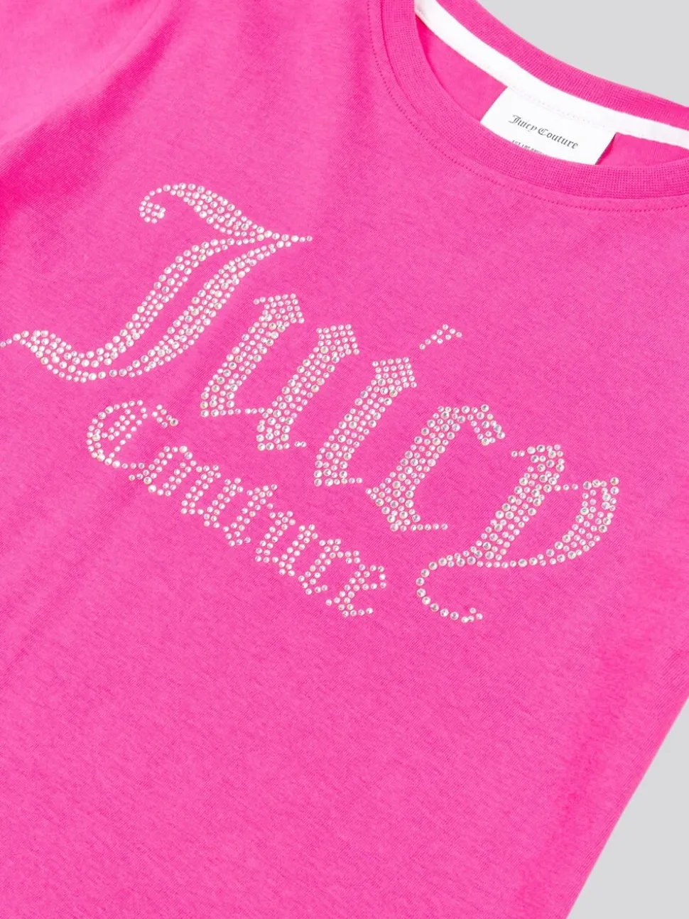 Juicy Couture light Pink Fitted Diamante T-Shirt