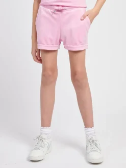 Juicy Couture Light Pink Velour Fold Up Shorts