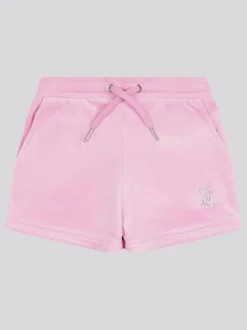 Juicy Couture Light Pink Velour Fold Up Shorts