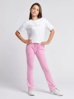 Juicy Couture Pink Diamanté Bootcut Joggers