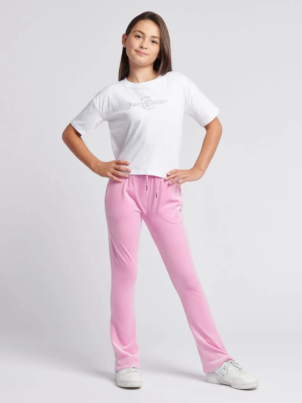 Juicy Couture Pink Diamanté Bootcut Joggers