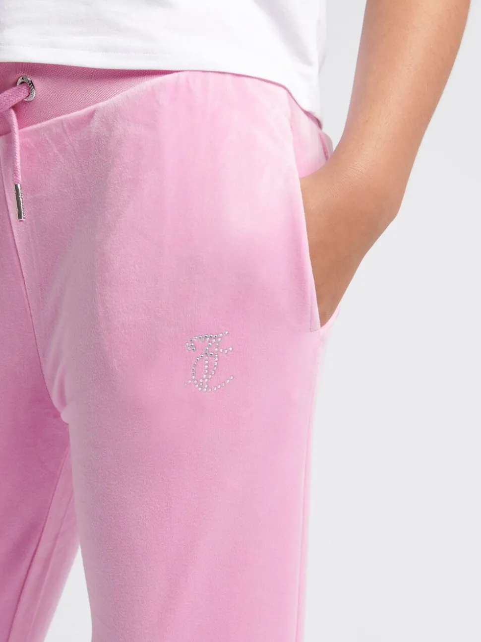Juicy Couture Pink Diamanté Bootcut Joggers