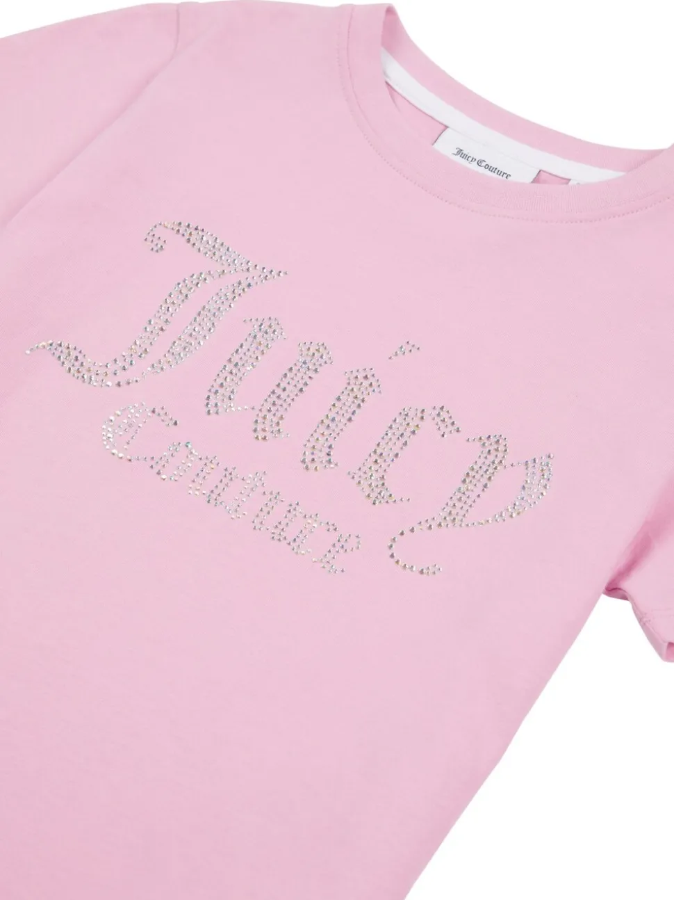 Juicy Couture Pink Fitted Diamante T-Shirt