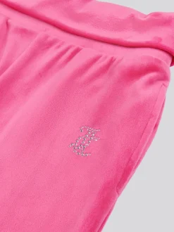 Juicy Couture Pink Fold Over Waist Joggers