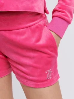 Juicy Couture Pink Fold Over Waist Shorts